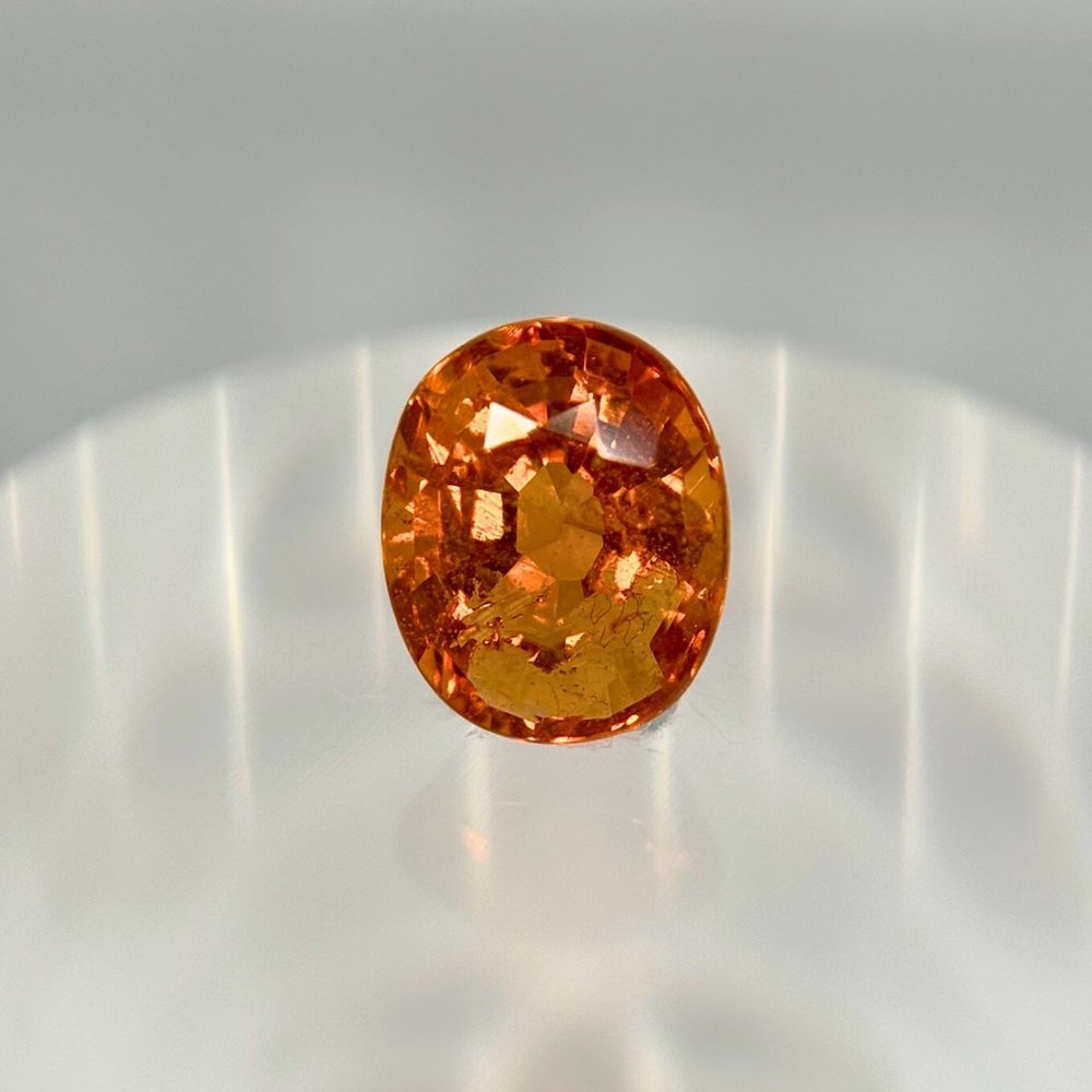 Natural Spessartite Garnet 2.35 ct Oval Cut Loose Gemstone Jewelry Making